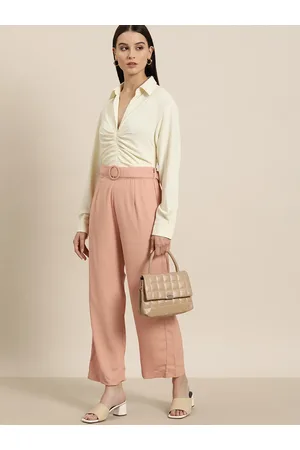 Invictus Women Belted Detail Smart Casual Trousers