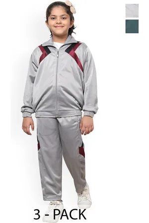 BAESD Girls Pack Of 2 Mock Collar Tracksuits