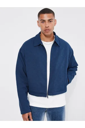 Boohoo Boxy Boucle Harrington Jacket
