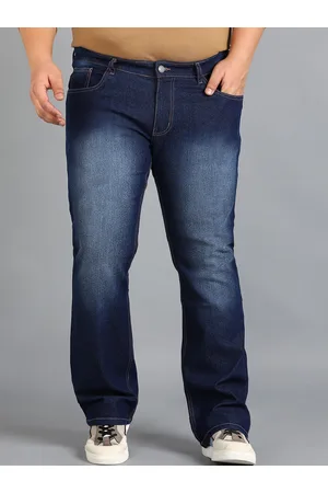URBANO Men Bootcut Heavy Fade Stretchable Jeans