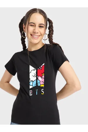 Bewakoof Black Graphic Printed Round Short Sleeves Neck Pure Cotton T-shirt
