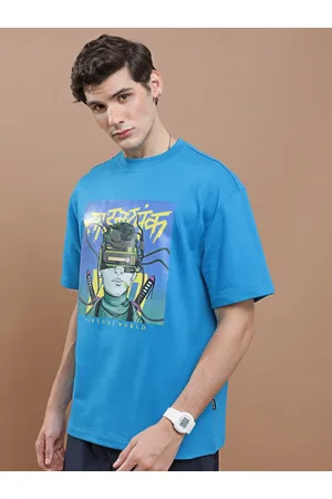 Highlander Unisex Printed Applique Drop-Shoulder Oversized T-shirt