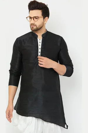 Armaan Ethnic Mandarin Collar Asymmetric Kurta