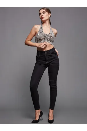 DressBerry Women Skinny Fit High Rise Clean Look Stretchable Jeans