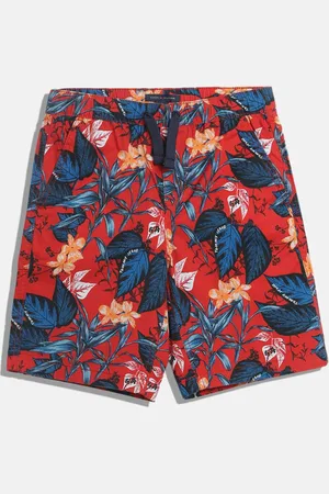 Tommy Hilfiger Boys Floral Printed Regular Cotton Shorts