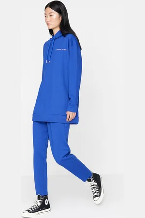 Trendyol Typography Printed Hooded Tracksuits