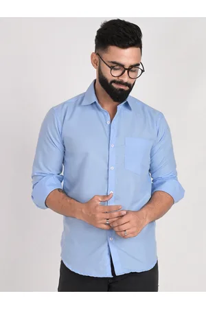 FUBAR Slim Fit Spread Collar Long Sleeve Pocket Casual Shirt