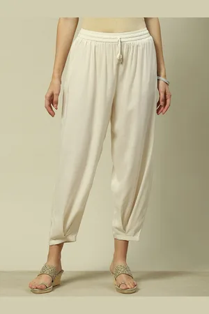 Rangriti Women Straight Fit Pleated Trousers