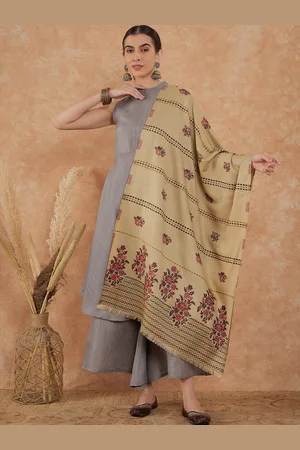 Sangria Woven Design Winter Pashmina Woollen Shawl