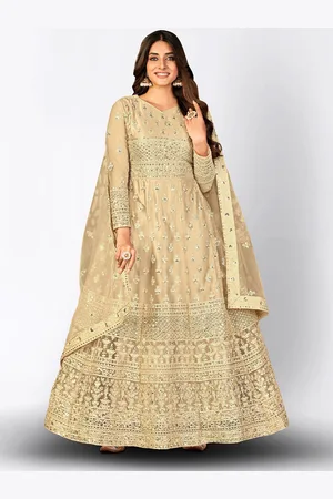 Divine International Trading Co Embroidered Sequined Semi-Stitched Dress Material