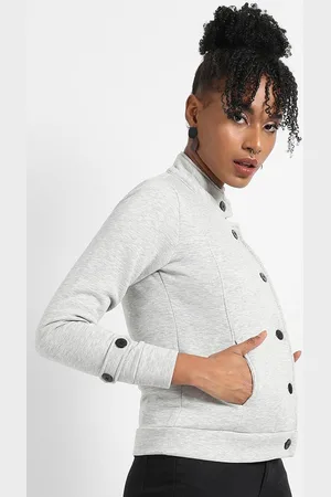 Campus Band Collar Windcheater Cotton Tailored Jacket