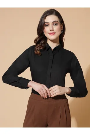 DressBerry Spread Collar Cotton Formal Shirt
