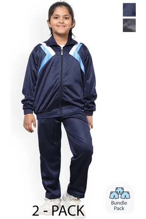 BAESD Girls Pack Of 2 Mock Collar Tracksuits