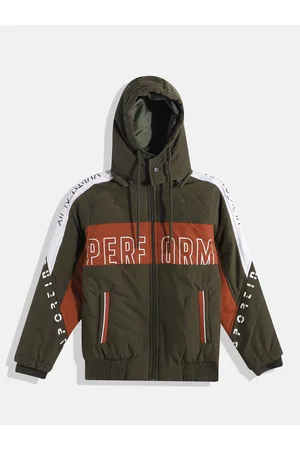 Fort Collins Boys Colourblocked Detachable Hood Bomber Jacket