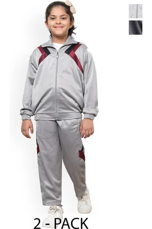 BAESD Girls Pack Of 2 Mock Collar Tracksuits