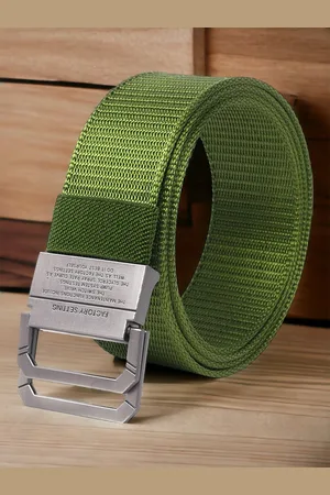 Mast & Harbour Men Textured Canvas Belt