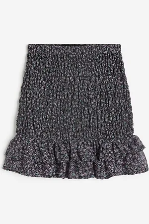 H&M Girls Smocked Chiffon Skirt