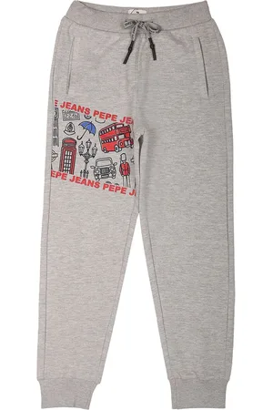 Pepe Jeans Boys Graphic Printed Mid Rise Joggers