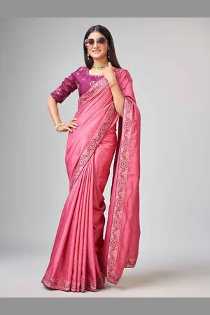 Buy Pink Sarees for Women by Choiceit Online