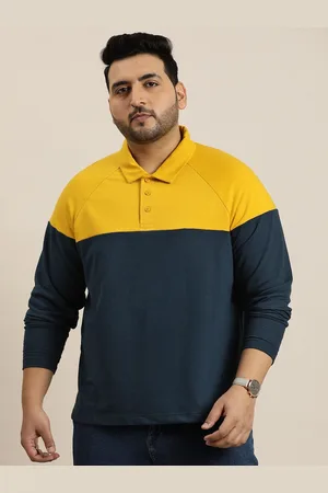 Sztori Men Plus Size Colourblocked Sweatshirt