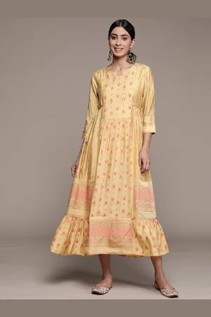 Ishin Floral A-Line Midi Dress