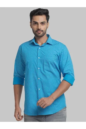 Park Avenue Men Micro Ditsy Printed Cotton Slim Fit Printed Casual Shirt