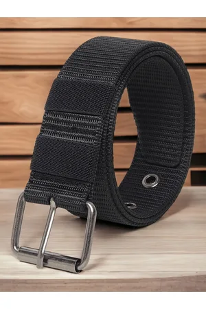 Mast & Harbour Men Textured Canvas Belt