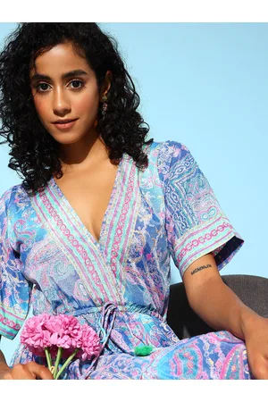 Indo Era Ethnic Motifs Print Dress