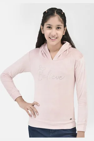 Crimsoune Club Girls Embellished Hooded Pullover