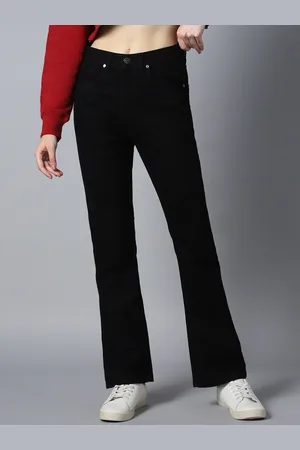 High Star Women Bootcut High-Rise Clean Look Stretchable Jeans