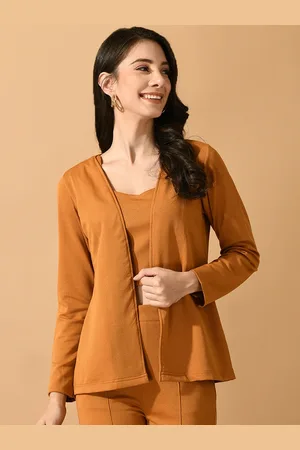 DressBerry Collarless Lightweight Tailored Jacket