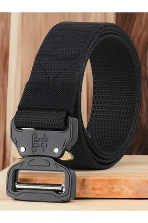 Mast & Harbour Men Black Textured Belt