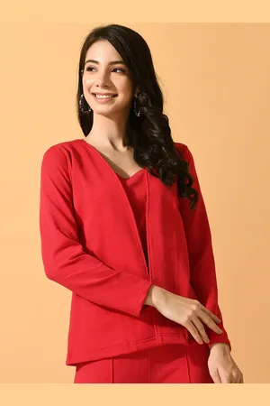 DressBerry Collarless Lightweight Tailored Jacket