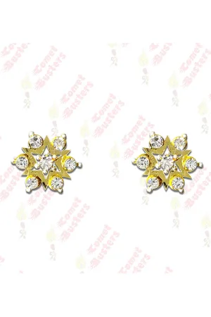 Comet Busters Contemporary Stone Studs Non Piercing Ear Stickers