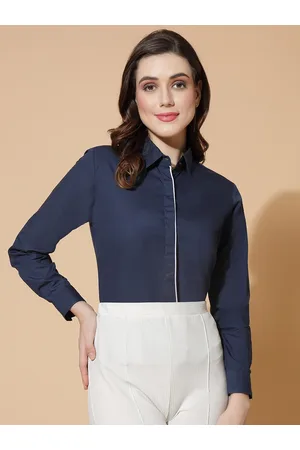DressBerry Spread Collar Cotton Formal Shirt