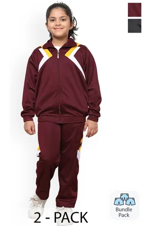 BAESD Girls Pack Of 2 Mock Collar Tracksuits