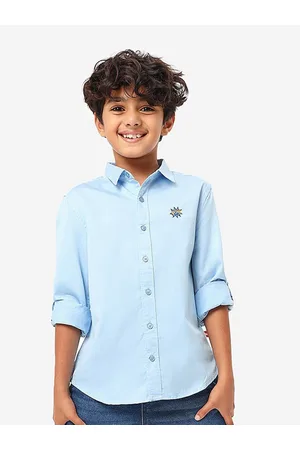 BONKIDS Boys Cotton Casual Shirt
