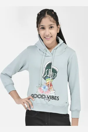 Crimsoune Club Girls Graphic Hooded Pullover Sweatshirt