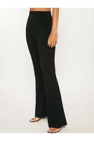 Broadstar Women Flared High-Rise Parallel Trousers