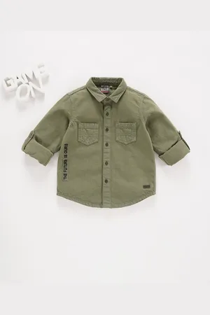 Ed-a-Mamma Boys Spread Collar Cotton Casual Shirt
