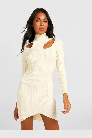 Boohoo Ribbed Bodycon Mini Dress