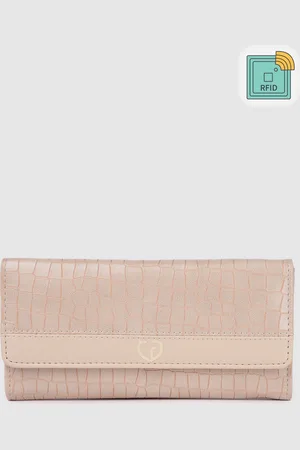 Caprese Women Animal Textured RFID Three Fold Wallet