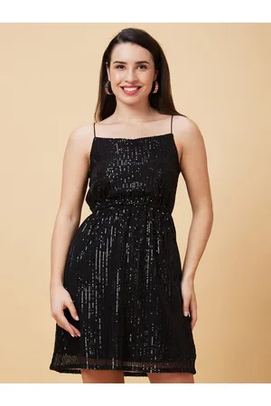 Globus Sequinned Fit & Flare Mini Party Dress