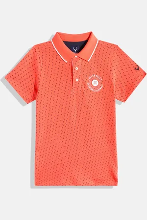 Allen Solly Boys Printed Pure Cotton Polo Collar T-shirt