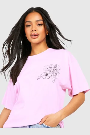 Boohoo Pure Cotton Drop-Shoulder Oversized T-shirt