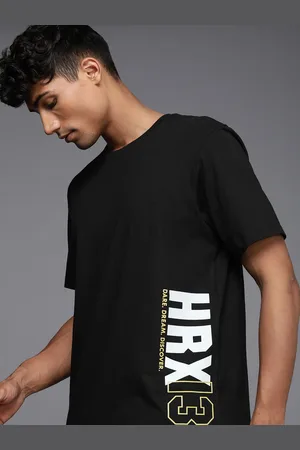 HRX Men Brand Logo Printed T-shirt