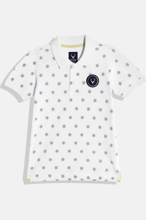 Allen Solly Boys Printed Polo Collar Pure Cotton T-shirt