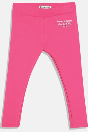 Tommy Hilfiger Girls Printed Ankle-Length Leggings