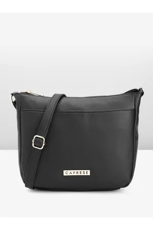 Caprese black solid sales handheld bag