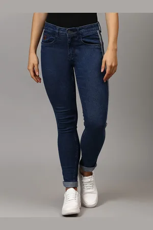 Campus Women Navy Blue Skinny Fit Stretchable Jeans